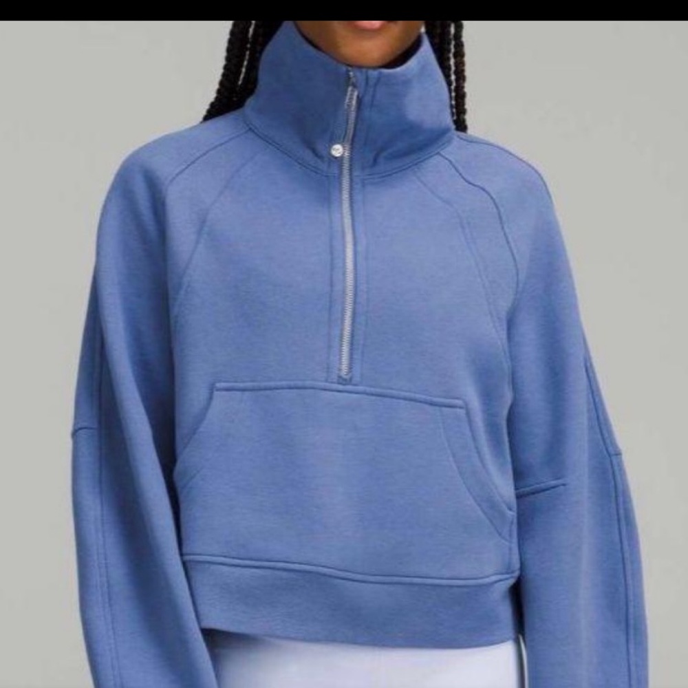 lululemon athletica scuba oversized Half-Zip Sweatshirt in water drop